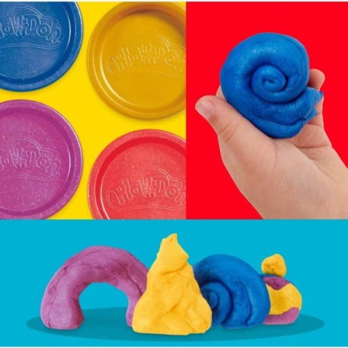 Пластилін Hasbro Play-Doh з ефектами, 4 баночки (G1727)