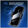 Універсальний автотримач ColorWay FlameGrip, автозажим, Wireless Charger 15W Black (CW-CHAW070Q-BK)