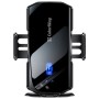Універсальний автотримач ColorWay FlameGrip, автозажим, Wireless Charger 15W Black (CW-CHAW070Q-BK)