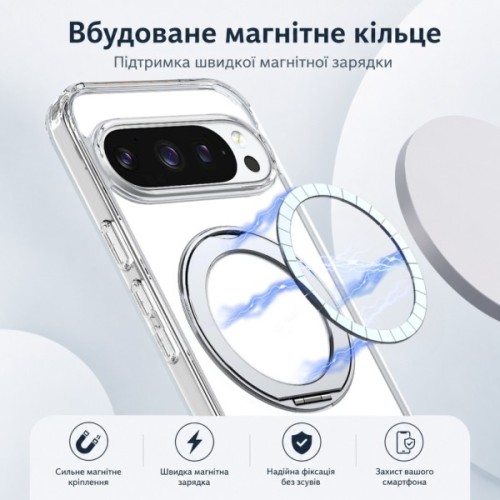 Чохол до мобільного телефона BeCover Aura Fold Google Pixel 9 Pro XL / 10 Pro XL Transparent (715672)