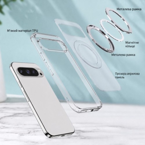 Чохол до мобільного телефона BeCover Aura Fold Google Pixel 9 Pro XL / 10 Pro XL Transparent (715672)
