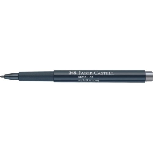 Маркер Faber-Castell металік для декору Metallics Marker Asphalt Cowboy, M (1,5 мм), колір сірий (32022)