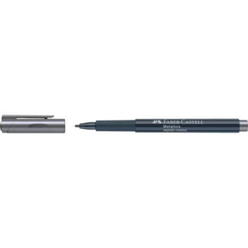 Маркер Faber-Castell металік для декору Metallics Marker Asphalt Cowboy, M (1,5 мм), колір сірий (32022)