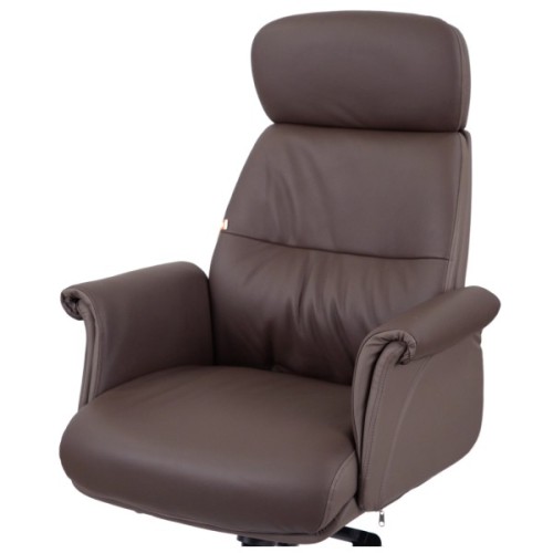 Офісне крісло Аклас Драгобрат, AL MB, Шкіра LC-K Dark Brown/PU Dark Brown (00179839)
