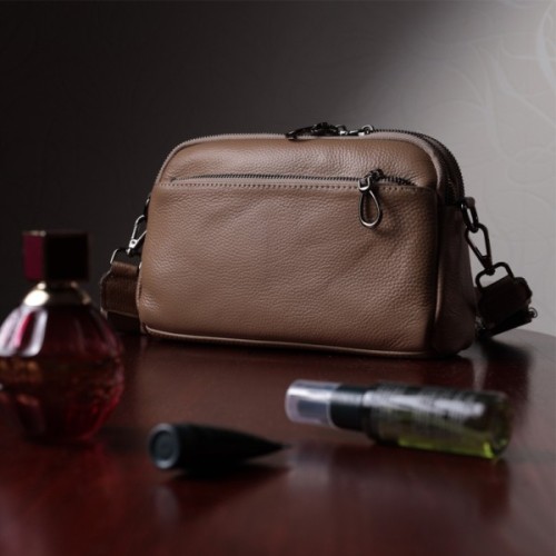 Сумка Vintage Жіноча з натуральної шкіри Бежева (22599)