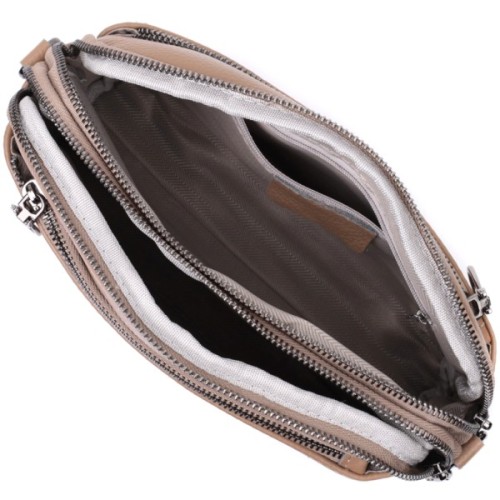 Сумка Vintage Жіноча з натуральної шкіри Бежева (22599)