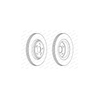 Гальмівний диск FERODO DDF2657C