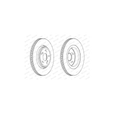 Гальмівний диск FERODO DDF2657C