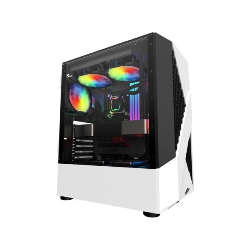 Корпус для ПК 1stPlayer F3-A-4F1-WH&PS-600FK