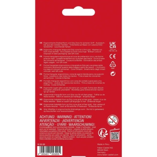 Фломастери Faber-Castell тригранні Grip felt-tip pen, 20 кольорів (17766)