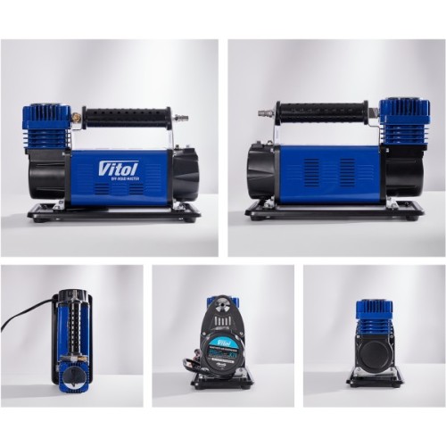 Автомобільний компресор Vitol OFF ROAD MASTER, 150psi, 50A, 160л, шланг 7.5м, клеми (K-71)