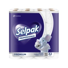 Туалетний папір Selpak Professional Premium 3 шари 32 рулони (8690530071094)