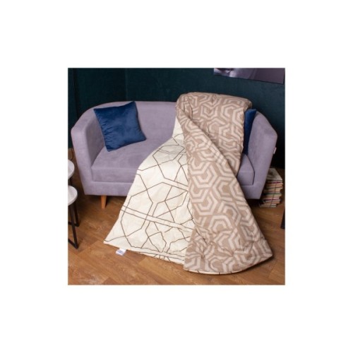 Ковдра MirSon антиалергенна з Thinsulat Зима №1422 Color Fun Line Geometry 172х205 (2200004875323)