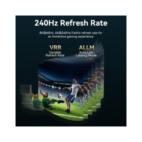 Кабель мультимедійний USB-C to HDMI M 1.8m 8K60Hz black Vention (CRCBAC)