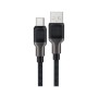 Дата кабель USB 2.0 AM to USB-C 1.2m 3.0A silicone braid Acefast (6974316283126)
