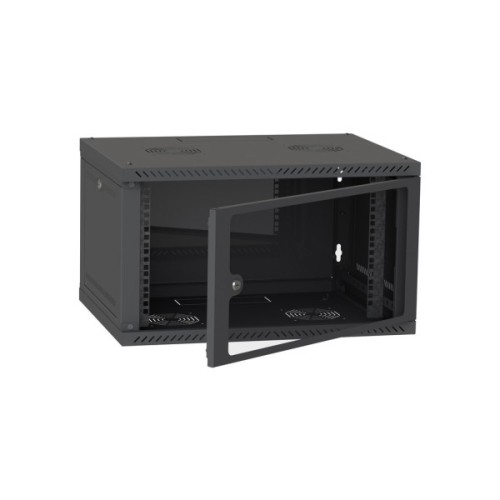 Шафа настінна Ipcom 6U, 600*600, RAL9005 (СН-6U-060х060-ДС-9005)