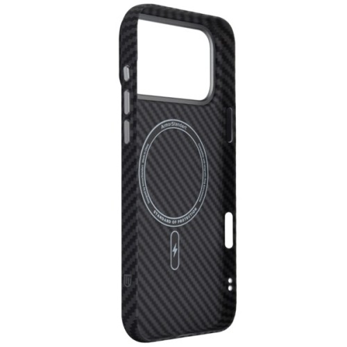 Чохол до мобільного телефона Armorstandart LikeCarbon2 MagCase Apple iPhone 17 Pro Max Carbon Black (ARM86259)