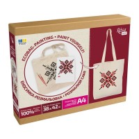 Набір для творчості Rosa Talent екосумка-розмальовка, Вишиванка, 38х42 см (4823098544647)