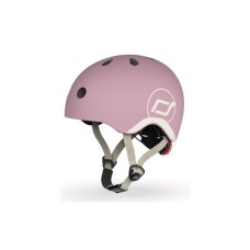 Шолом Scoot&Ride пастельно-бузковий з ліхтариком 45-51см (SR-181206-WILDBERRY)