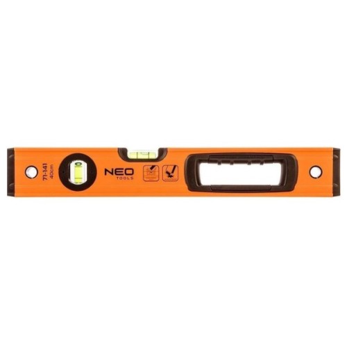 Рівень Neo Tools S 400 алюмінієвий, 40 см, 3 капсули, 1 отвір для рук (71-141)