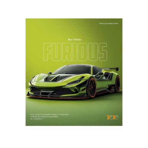 Зошит Школярик Cars posters 60 аркушів клітинка (060-3572K)