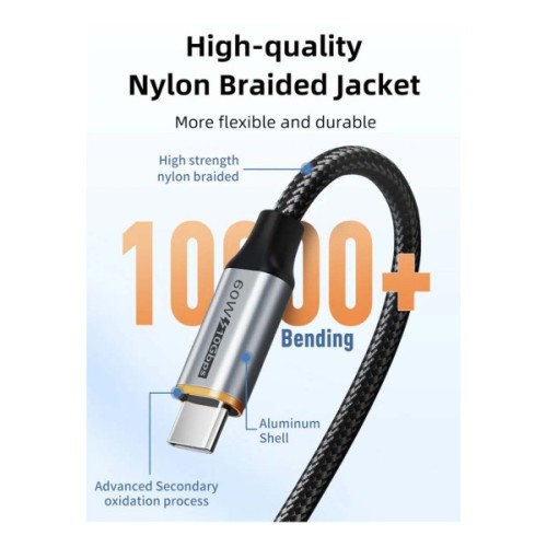 Дата кабель USB 3.1 AM to USB-C 1.5m Cabletime (CA915231)