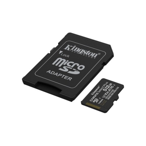 Карта пам'яті Kingston 512GB microSDXC class 10 UHS-I U3 V30 A1 Canvas Select Plus (SDCS3/512GB)