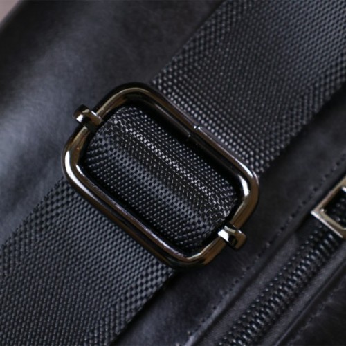 Сумка Vintage На пояс з натуральної шкіри Чорна (20474)