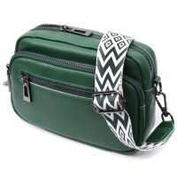 Сумка Vintage З натуральної шкіри Зелена (22639)