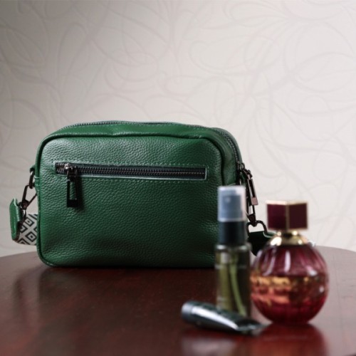 Сумка Vintage З натуральної шкіри Зелена (22639)