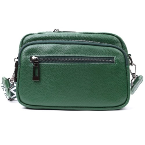 Сумка Vintage З натуральної шкіри Зелена (22639)