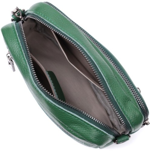 Сумка Vintage З натуральної шкіри Зелена (22639)