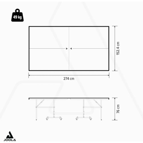 Тенісний стіл Joola Outdoor J100A Grey (11647) (931430)
