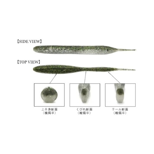 Силікон рибальський Keitech Sexy Impact 2.8" (12 шт/уп) EA15 grape chart red flk (1551.12.10)