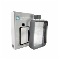 Пляшка для води Line Art Bella 380 мл сіра (60010118LA-07)