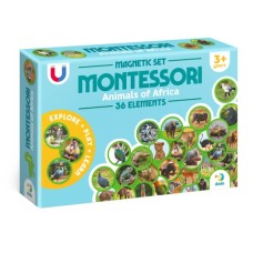 Навчальний набір DoDo Магнітний набір Монтесорі Тварини на континентах: Африка (200284)