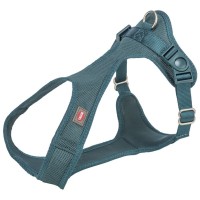 Шлея для собак Trixie Comfort М'яка S 33-50 см 20 мм Синьо-зелена (4053032679160)