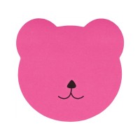 Папір для нотаток Axent з клейким шаром Bear 70х70мм,50 аркушів (2444-01-A)