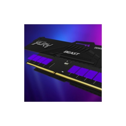 Модуль пам'яті для комп'ютера DDR5 128GB (2x64GB) 5600 MHz Beast RGB Kingston Fury (ex.HyperX) (KF556C40BBAK2-128)