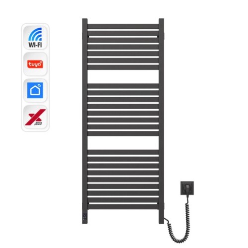 Сушарка для рушників Navin Авангард Х, 1200х480х71мм, Wi-Fi, сталь, чорний муар, праве підключення (12-272055-4812)