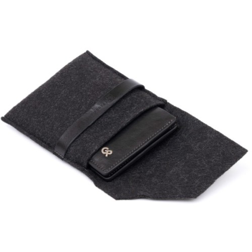 Портмоне Grande Pelle У гладкій шкірі Чорне (11327)