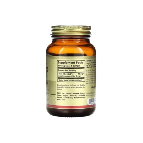 Вітамінно-мінеральний комплекс Solgar Лютеїн, 40 мг, Lutein, 30 гелевих капсул (SOL-01677)