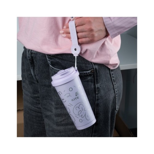 Термокружка Kite 550 мл, фіолетова (K25-1226-2)