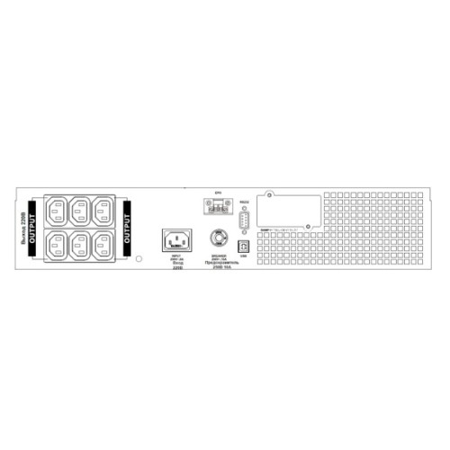 Пристрій безперебійного живлення SVC RT-1KS On-Line RM 1000VА (RT-1KS)