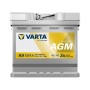 Акумулятор автомобільний Varta Silver Dynamic AGM 50Ah Ев (-/+) (550901054)