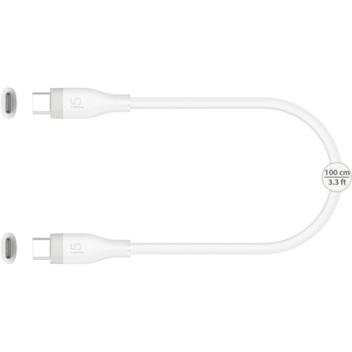 Дата кабель USB-C to USB-C 1.0m 60W (20V/3A) premium J5create (JUCX17W-N)