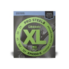 Струни для гітари D'Addario XL ProSteels Bass Custom Light Top/Medium Bottom (43-127) (EPS300-5)