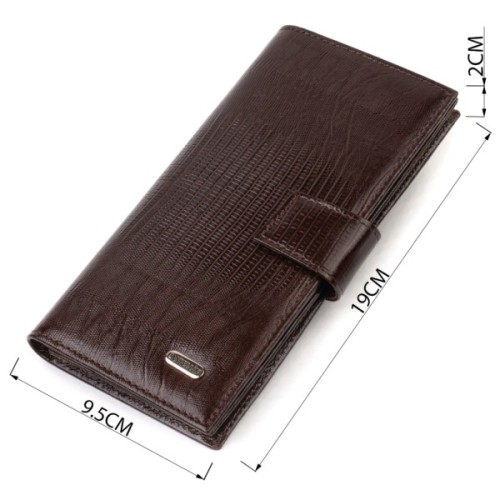 Портмоне Canpellini З натуральної шкіри Коричневе (21718)