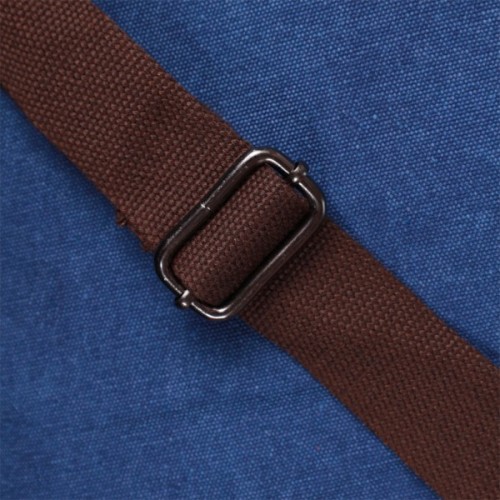 Сумка Vintage Месенджер з текстилю Синя (22207)