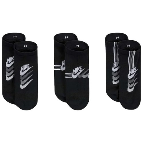 Шкарпетки Nike W NK EVERYDAY PLUS LTWT NS 3PR DH5474-903 38-42 3 пари Чорні (195244784295)